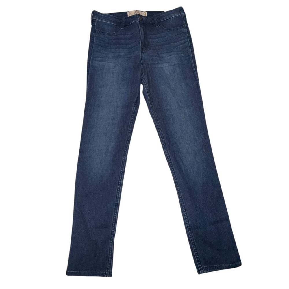 Hollister Dark Blue Straight Leg Jean Leggings High Rise Size 9-S 29 x 27 nwt